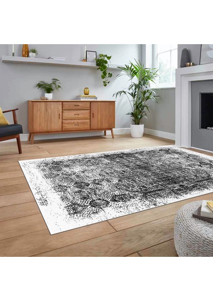 Dijital Baskılı Kaymaz Taban Yıkanabilir Modern Yolluk Mutfak Salon Halısı, V-Modern-04-Beyaz, fiyatları