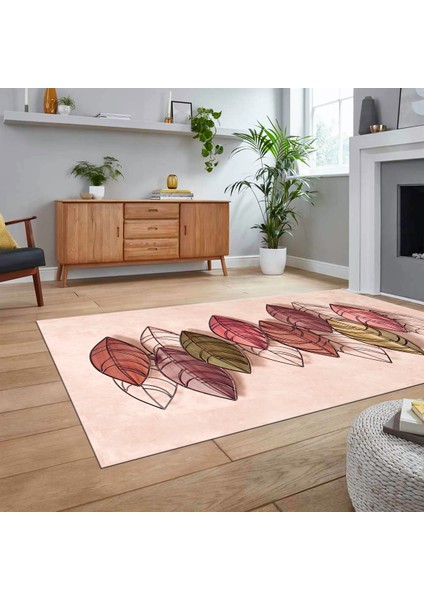Dijital Baskılı Kaymaz Taban Yıkanabilir Modern Yolluk Mutfak Salon Halısı, V-Modern-08-Bordo, fiyatları