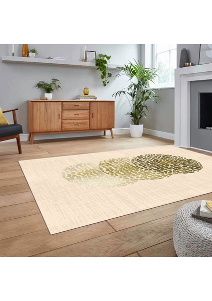Dijital Baskılı Kaymaz Taban Yıkanabilir Modern Yolluk Mutfak Salon Halısı, V-Modern-01-Krem, fiyatları