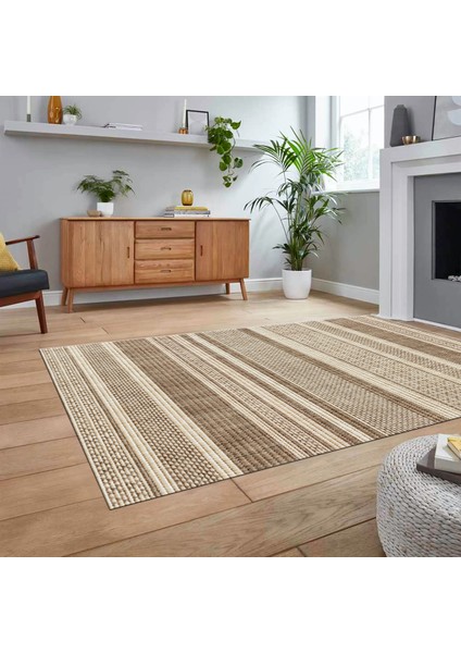 Dijital Baskılı Kaymaz Taban Yıkanabilir Modern Yolluk Mutfak Salon Halısı, V-Modern-36-Krem, fiyatları