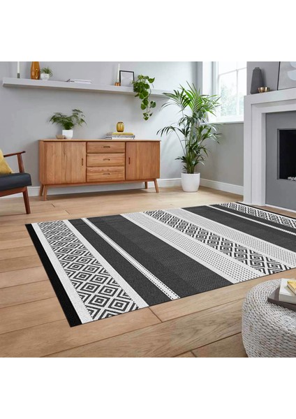 Dijital Baskılı Kaymaz Taban Yıkanabilir Modern Yolluk Mutfak Salon Halısı, V-Modern-18-Gri, fiyatları