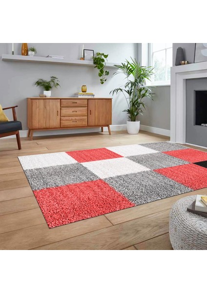 Dijital Baskılı Kaymaz Taban Yıkanabilir Modern Yolluk Mutfak Salon Halısı, V-Modern-53-Pembe, fiyatları