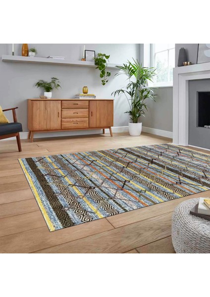 Dijital Baskılı Kaymaz Taban Yıkanabilir Modern Yolluk Mutfak Salon Halısı, V-Modern-85-Renkli, fiyatları