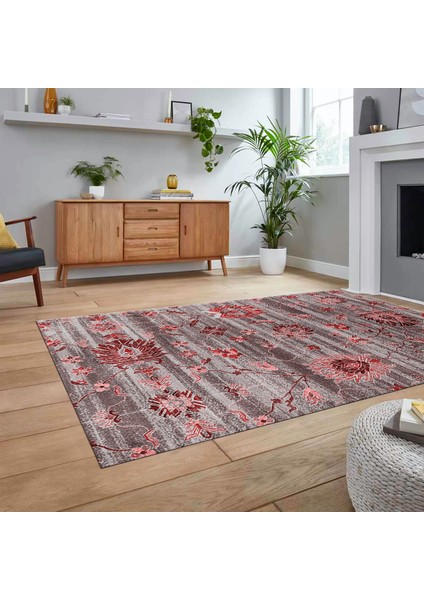 Dijital Baskılı Kaymaz Taban Yıkanabilir Modern Yolluk Mutfak Salon Halısı, V-Modern-30-Bordo, fiyatları