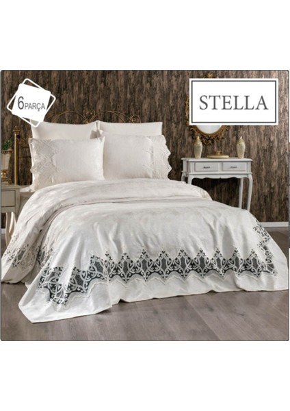 Stella Çift Kişilik 6 Parça Çeyizlik Pike Takımı