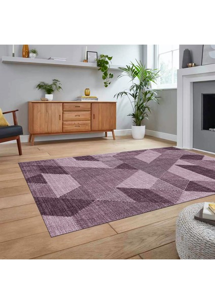 Dijital Baskılı Kaymaz Taban Yıkanabilir Modern Yolluk Mutfak Salon Halısı, V-Modern-96-Pembe, fiyatları