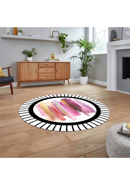 Dijital Baskılı Kaymaz Taban Yıkanabilir Yuvarlak Modern Mutfak Salon Halısı, V-Y-Modern-22-Renkli, fiyatları