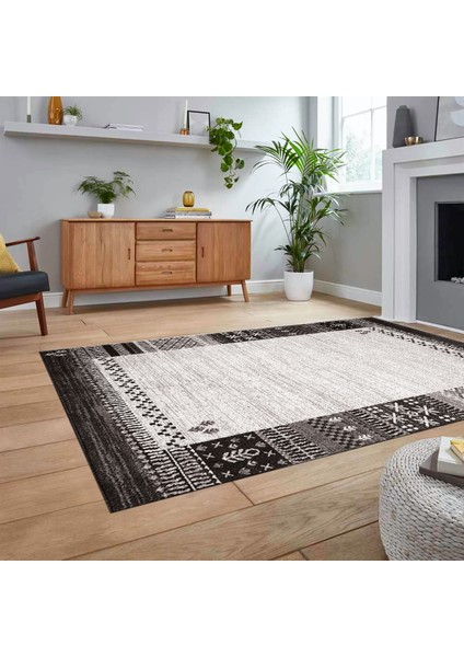 Dijital Baskılı Kaymaz Taban Yıkanabilir Modern Yolluk Mutfak Salon Halısı, V-MODERN-119-VİZON, fiyatları