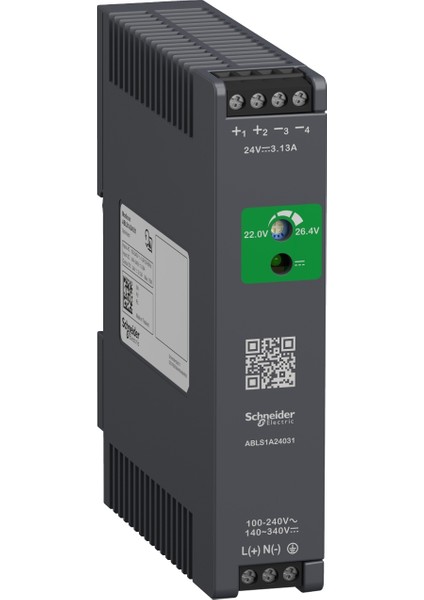 ABLS1A24031 Regüle Edilmiş Güç Kaynağı, 100-240V Ac, 24V 3,1 A, Tek Fazlı, Optimize Edilmiş