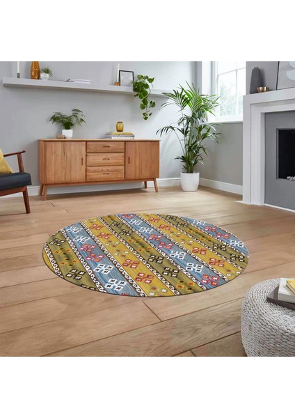 Dijital Baskılı Kaymaz Taban Yıkanabilir Yuvarlak Modern Mutfak Salon Halısı, V-Y-Modern-19-Renkli, fiyatları