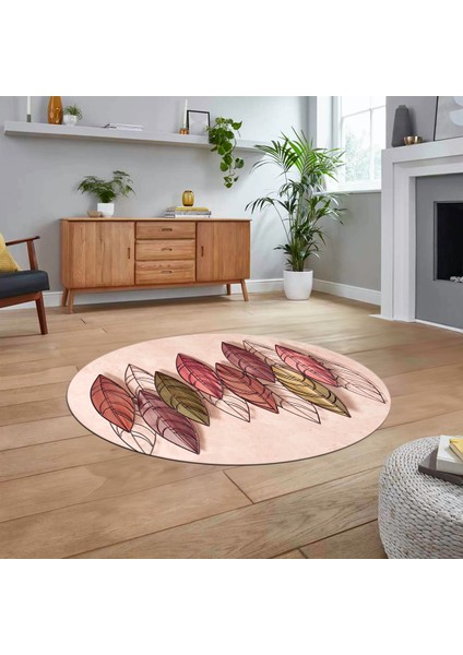 Dijital Baskılı Kaymaz Taban Yıkanabilir Yuvarlak Modern Mutfak Salon Halısı, V-Y-Modern-08-Bordo, fiyatları
