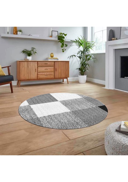 Dijital Baskılı Kaymaz Taban Yıkanabilir Yuvarlak Modern Mutfak Salon Halısı, V-Y-Modern-53-Gri, fiyatları