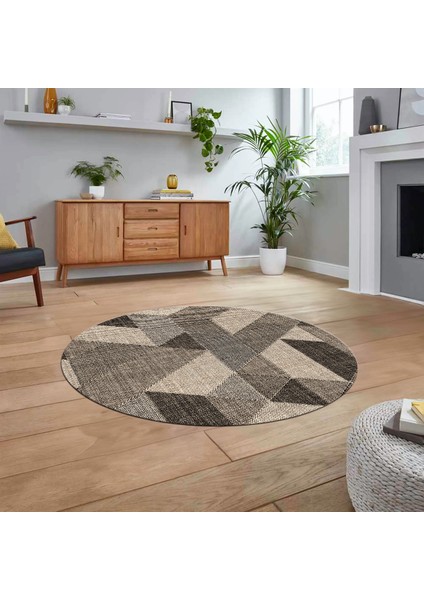 Dijital Baskılı Kaymaz Taban Yıkanabilir Yuvarlak Modern Mutfak Salon Halısı, V-Y-Modern-96-Bej, fiyatları
