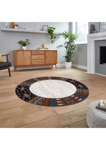 Dijital Baskılı Kaymaz Taban Yıkanabilir Yuvarlak Modern Mutfak Salon Halısı, V-Y-MODERN-119-RENKLİ, fiyatları