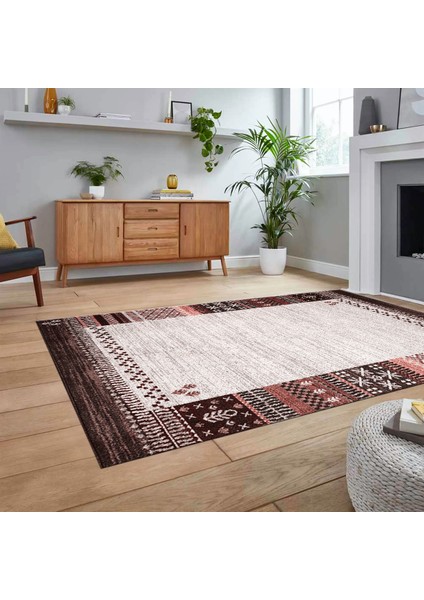 Dijital Baskılı Kaymaz Taban Yıkanabilir Modern Yolluk Mutfak Salon Halısı, V-MODERN-119-PEMBE, fiyatları