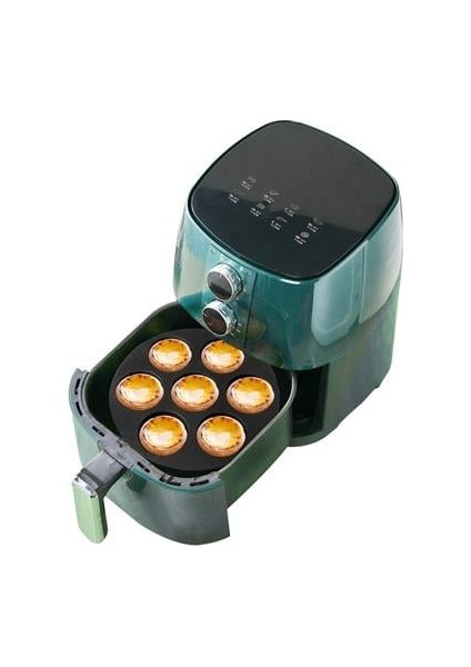 Buffer&reg; 7 Gözlü Silikon Çok Amaçlı Airfryer Muffin Cupcake Kek ve Çörek Pişirme Kalıbı