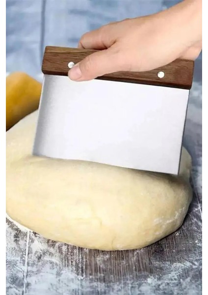 Siyah 45X65 cm Silikon Hamur Açma Matı ve Paslanmaz Çelik Ahşap Saplı Hamur Kesici Kazıyıcı Spatula fiyatları