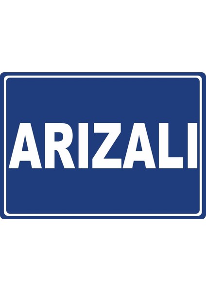 Arızalı #2 Dijital Uv Folyo Baskı Uyarı Etiket Yapıştırma Sticker 35X25