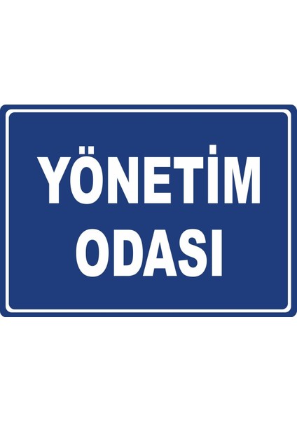 Yönetim Odası #2 Dijital Uv Folyo Baskı Uyarı Etiket Yapıştırma Sticker 17.5X12.5