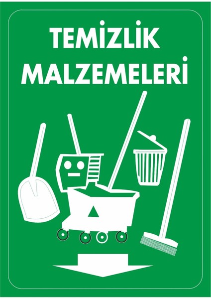 Temizlik Malzemeleri Dijital Uv Folyo Baskı Uyarı Etiket Yapıştırma Sticker 12.5X17.5