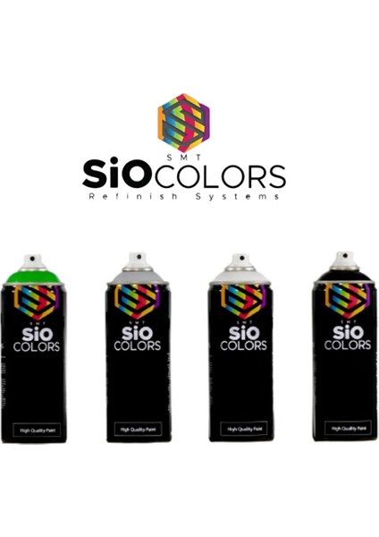 Sio Colors Araba & Metal & Ahşap Özel Yapım Sıvı ve Isıya Dayanıklı Endüstriyel Sprey Akrilik Boya 400ML