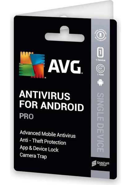 Antivirus Pro Android - 1 Android Cihaz 1 Yıl AVG Offical Key