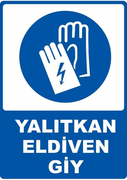 Yalıtkan Eldiven Giy Dijital Uv Folyo Yapışkan Baskı Uyarı Etiket Yapıştırma Sticker 25 x 35