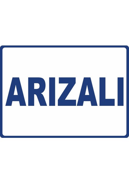 Arızalı Dijital Uv Folyo Baskı Uyarı Etiket Yapıştırma Sticker 35X25