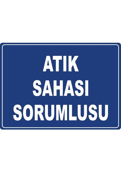 Atık Sahası Sorumlusu Dijital Uv Folyo Baskı Etiket Yapıştırma Sticker 35X25