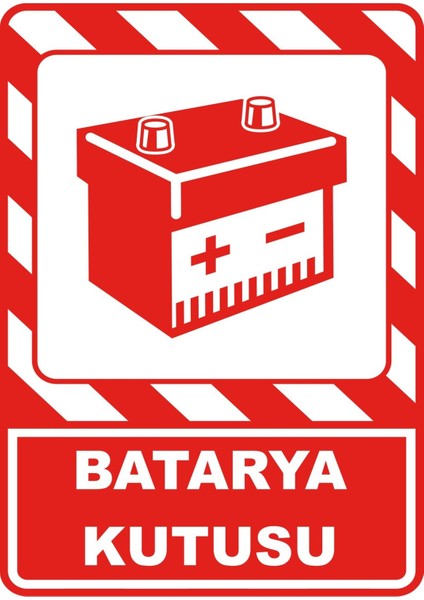 Batarya Kutusu Dijital Uv Folyo Yapışkan Baskı Uyarı Etiket Yapıştırma Sticker 25X35