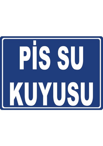 Pis Su Kuyusu 1 Dijital Uv Folyo Yapışkan Baskı Uyarı Etiket Yapıştırma Sticker 17.5X12.5