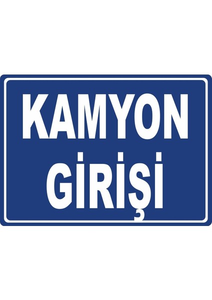 Kamyon Girişi Dijital Uv Folyo Yapışkan Baskı Uyarı Etiket Yapıştırma Sticker 35X25