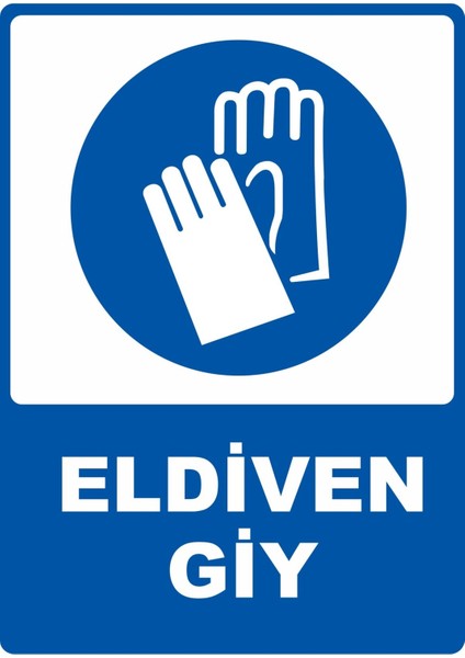 Eldiven Giy Dijital Uv Folyo Yapışkan Baskı Uyarı Etiket Yapıştırma Sticker 25 x 35