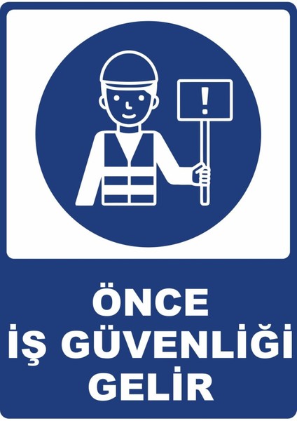 Önce Iş Güvenliği Gelir Dijital Uv Folyo Baskı Uyarı Etiket Yapıştırma Sticker 25X35