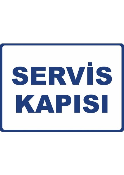 Servis Kapısı Dijital Uv Folyo Yapışkan Baskı Uyarı Etiket Yapıştırma Sticker 17.5X12.5