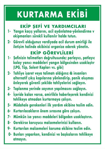 Kurtarma Ekibi Dijital Uv Folyo Baskı Uyarı Etiket Yapıştırma Sticker 25X35 cm