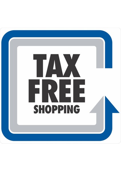 Tax Free Shoppıng Dijital Uv Folyo Yapışkan Baskı Uyarı Etiket Yapıştırma Sticker 25X25