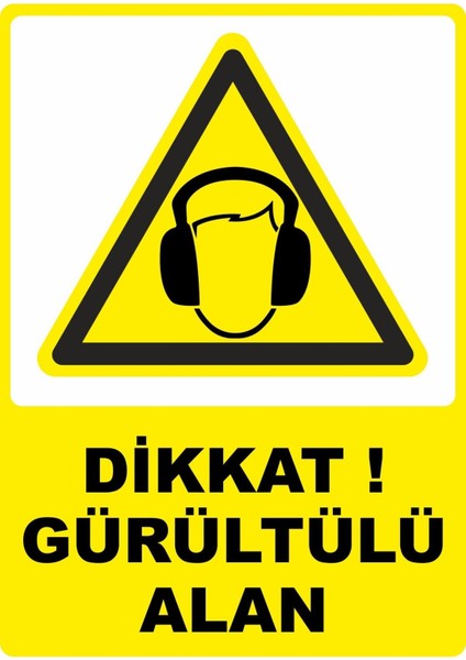 Güvenlik Önlemleri Almadan Işe Başlama Dijital Uv Folyo Baskı Uyarı Etiket Yapıştırma STICKER25X35