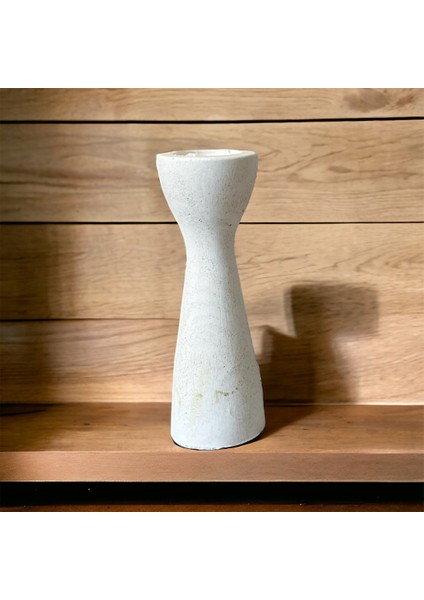 Piyon Sütun Beton Şamdan (Mumlar Dahil Değildir)