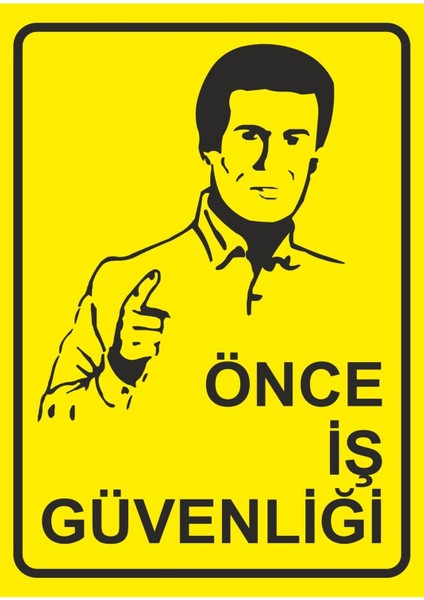 Önce Iş Güvenliği Dijital Uv Folyo Baskı Uyarı Etiket Yapıştırma Sticker 12.5X17.5
