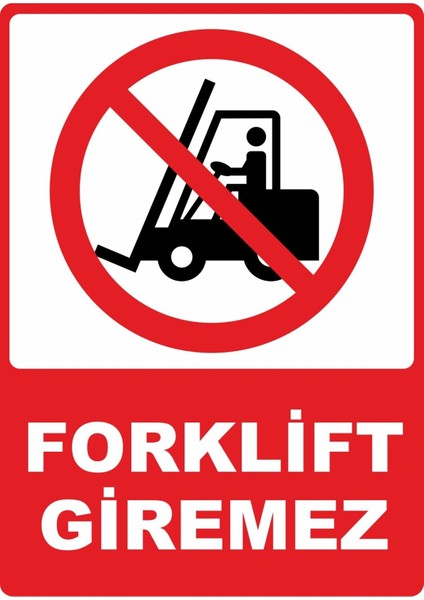 Giremez Dijital Uv Folyo Yapışkanlı Baskı Uyarı Etiket Yapıştırma Sticker 12.5X17.5 cm