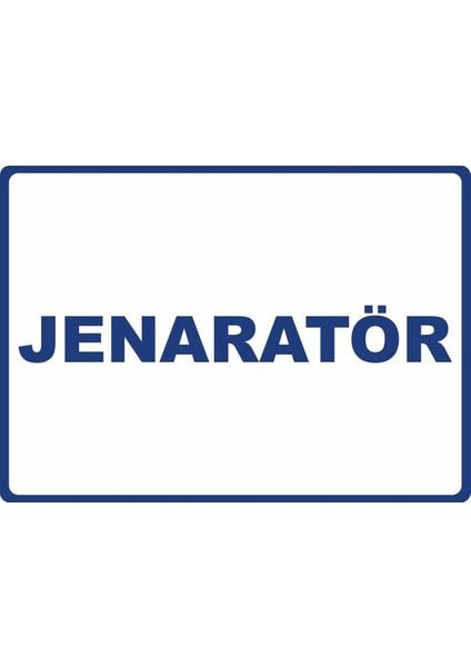 Jeneratör Dijital Uv Folyo Yapışkan Baskı Uyarı Etiket Yapıştırma Sticker 17.5X12.5