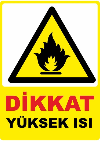 Dikkat Yüksek Isı Dijital Uv Folyo Yapışkan Baskı Uyarı Etiket Yapıştırma Sticker 25X35