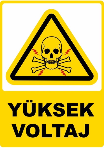 Yüksek Voltaj Dijital Uv Folyo Baskı Uyarı Etiket Yapıştırma Sticker 12.5X17.5