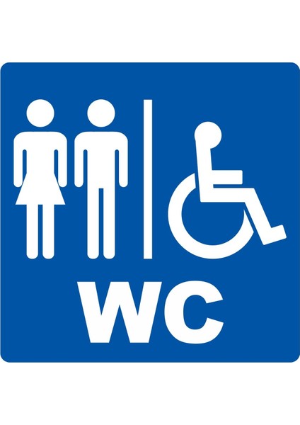 Wc #2 Dijital Uv Folyo Yapışkan Baskı Uyarı Etiket Yapıştırma Sticker 34X34