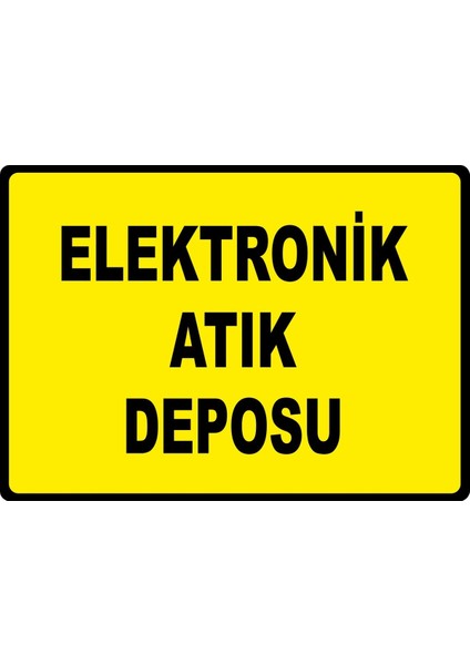 Elektronik Atık Deposu Dijital Uv Folyo Baskı Etiket Yapıştırma Sticker 35X25
