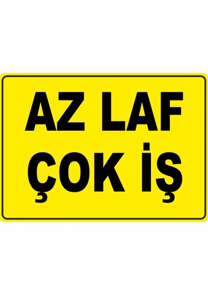 Az Laf Çok Iş Dijital Uv Folyo Baskı Uyarı Etiket Yapıştırma Sticker 35X25 cm
