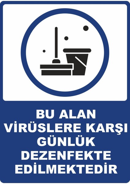 Dezenfekte Dijital Uv Folyo Yapışkan Baskı Uyarı Etiket Yapıştırma Sticker 25 x 35