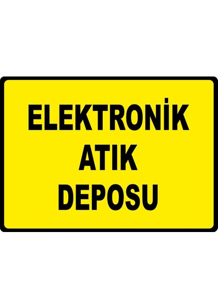 Elektronik Atık Deposu Dijital Uv Folyo Baskı Etiket Yapıştırma Sticker 17.5X12.5