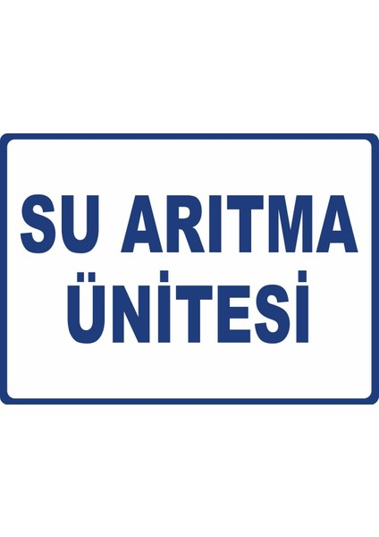 Su Arıtma Ünitesi Dijital Uv Folyo Yapışkan Baskı Uyarı Etiket Yapıştırma Sticker 17.5X12.5